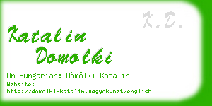 katalin domolki business card